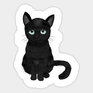 Black Cat: An Enchanting Mystery Sticker